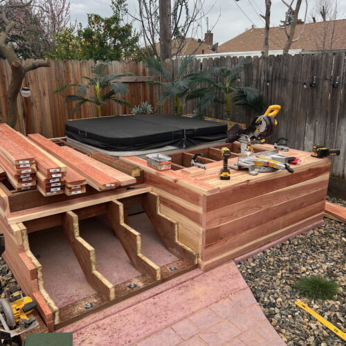 Custom Hot Tub Deck