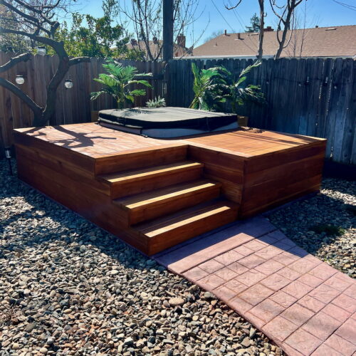 Custom Hot Tub Deck
