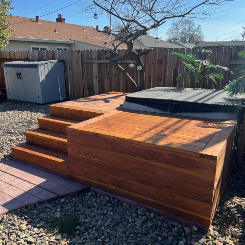 Custom Hot Tub Deck
