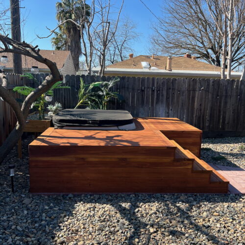 Custom Hot Tub Deck